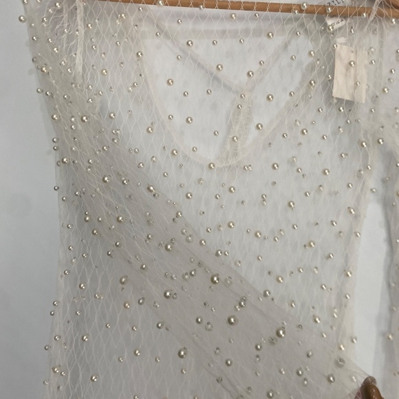 NWT Ezili S Margarite Faux Pearls Coverup Dres - Picture 9 of 13